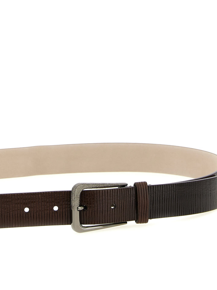 Women’s Brunello Cucinelli Brown Leather Regular Belt