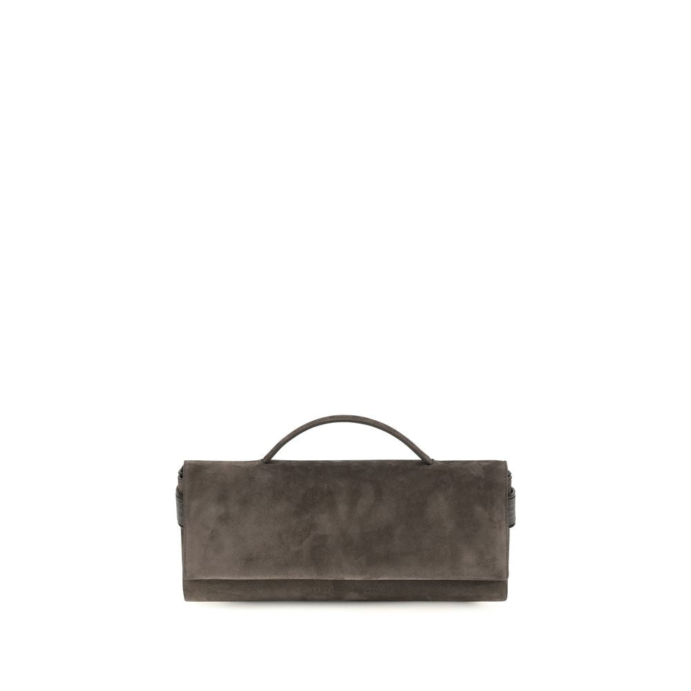 Women’s Brunello Cucinelli Brown Suede Leather Handbag