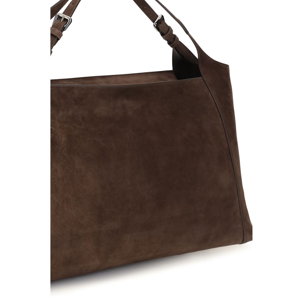 Women’s Brunello Cucinelli Brown Suede Leather Shoulder Bag