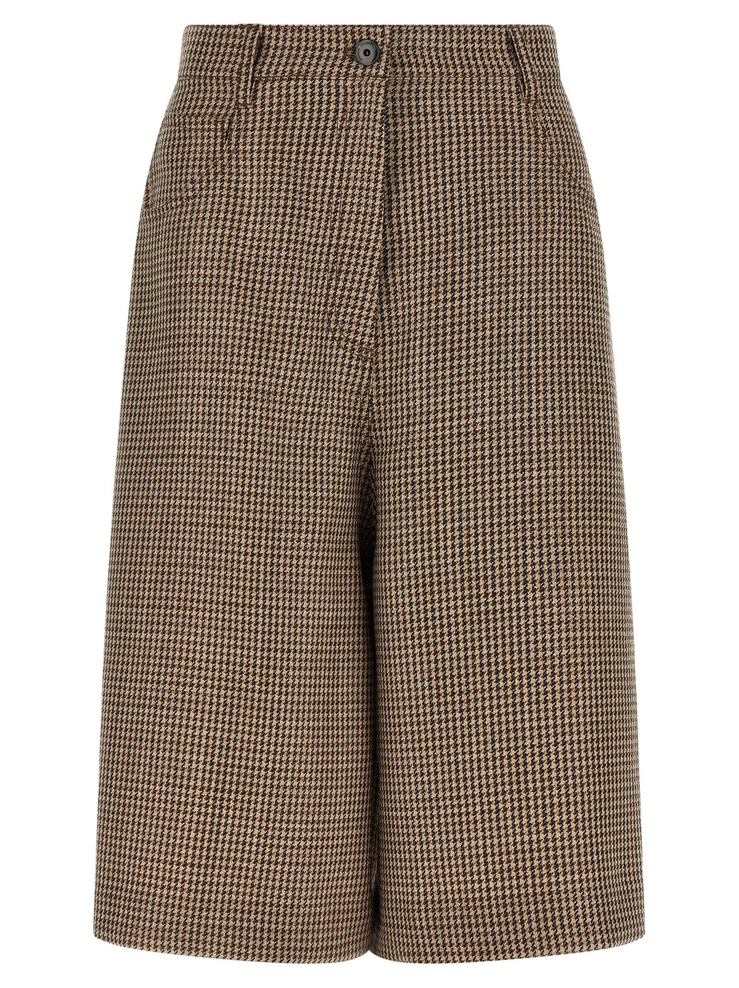 Women’s Brunello Cucinelli Brown Virgin Wool Bermuda Shorts