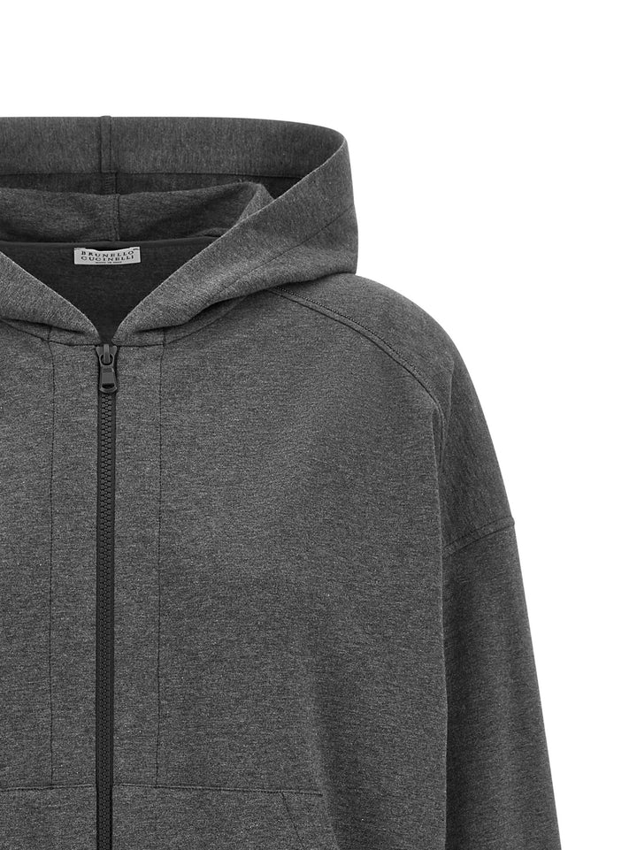Women’s Brunello Cucinelli Gray Cotton Sweatshirt