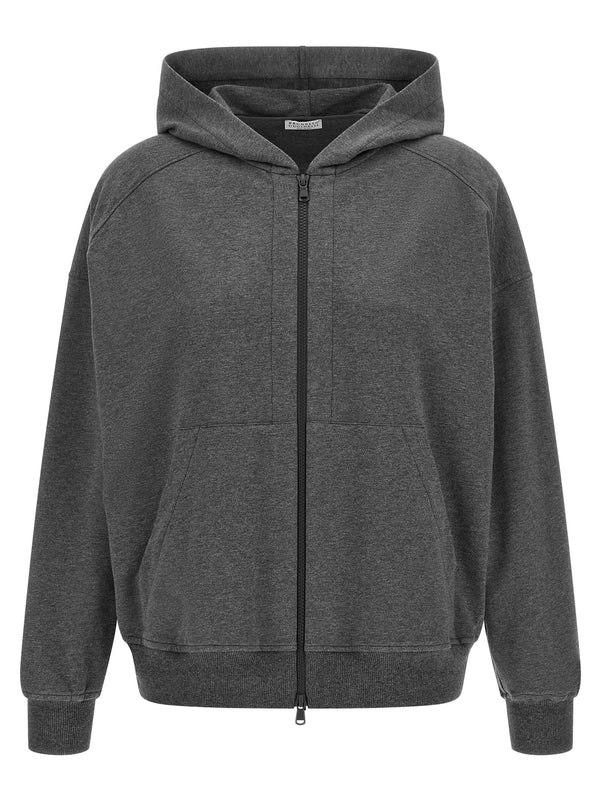 Women’s Brunello Cucinelli Gray Cotton Sweatshirt