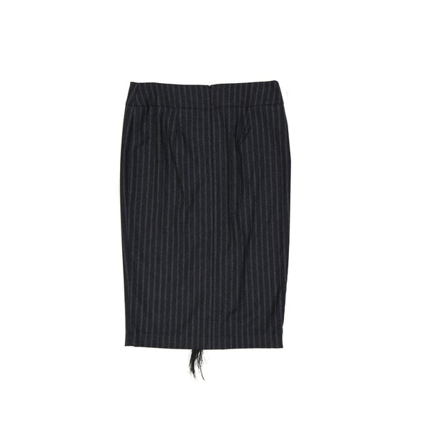 Women’s Brunello Cucinelli Gray Virgin Wool Long Skirt