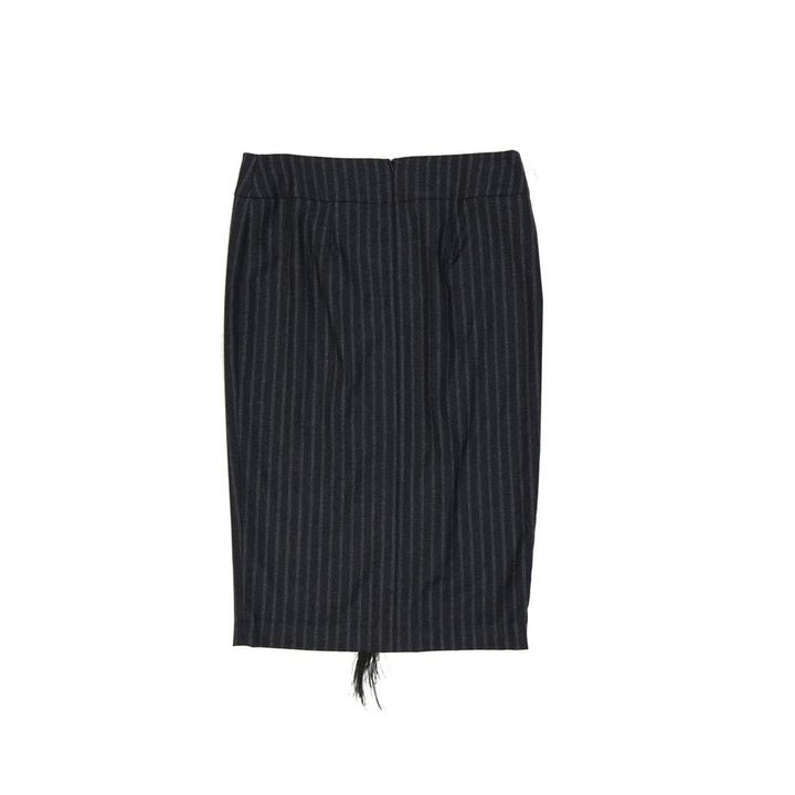 Women’s Brunello Cucinelli Gray Virgin Wool Long Skirt