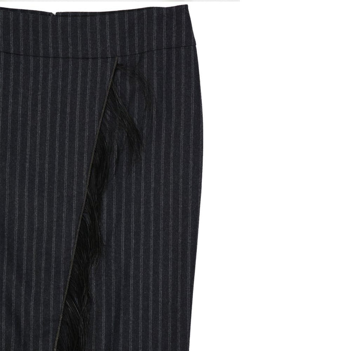 Women’s Brunello Cucinelli Gray Virgin Wool Long Skirt
