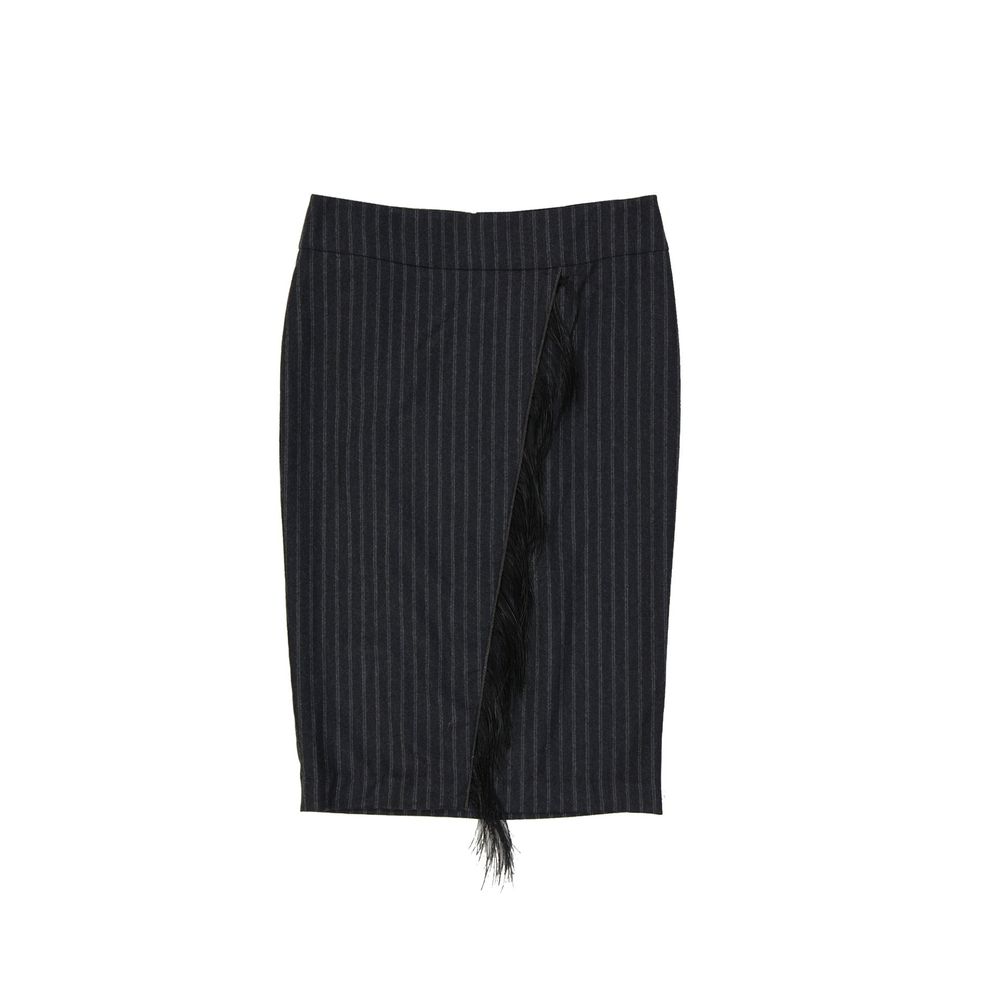 Women’s Brunello Cucinelli Gray Virgin Wool Long Skirt