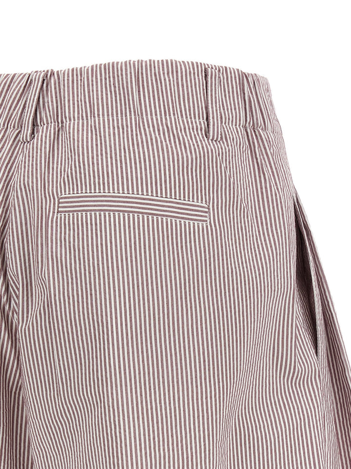 Women’s Brunello Cucinelli Multicolor Cotton Bermuda Shorts