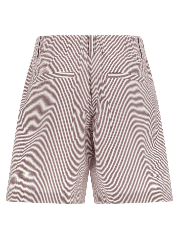 Women’s Brunello Cucinelli Multicolor Cotton Bermuda Shorts