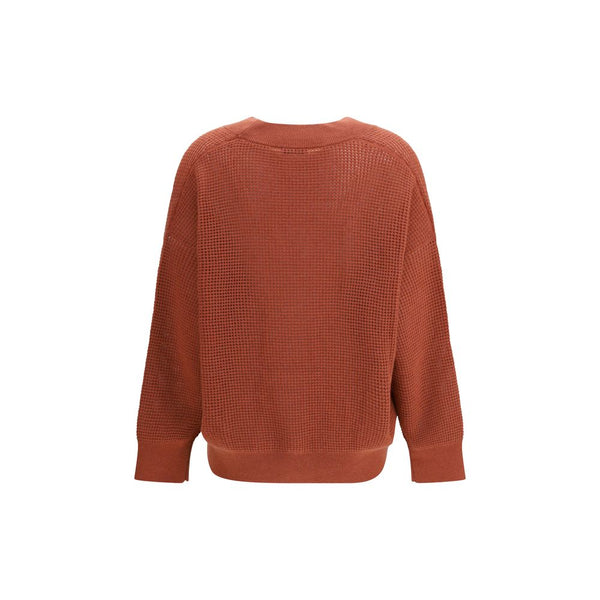 Women’s Brunello Cucinelli Orange Cashmere Cardigan
