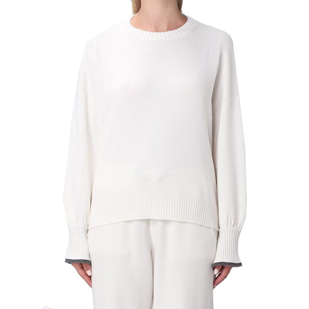 Women’s Brunello Cucinelli White Cashmere Sweater