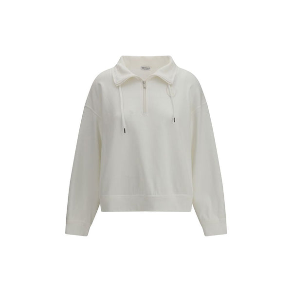 Women’s Brunello Cucinelli White Cotton Sweatshirt