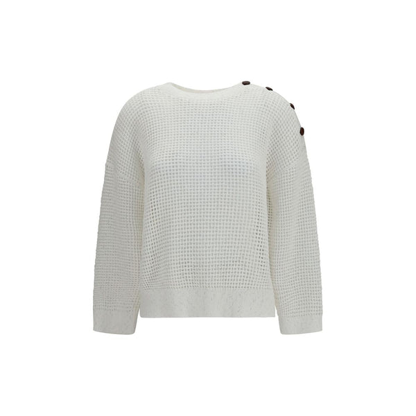 Women’s Brunello Cucinelli White Cotton Sweatshirt