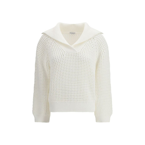 Women’s Brunello Cucinelli White Cotton Sweatshirt