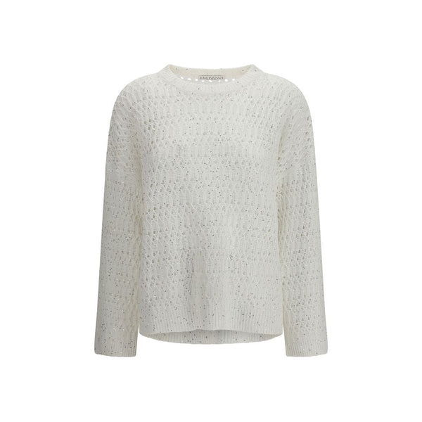 Women’s Brunello Cucinelli White Silk Sweatshirt