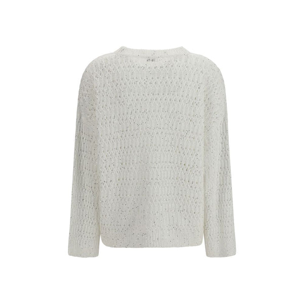 Women’s Brunello Cucinelli White Silk Sweatshirt