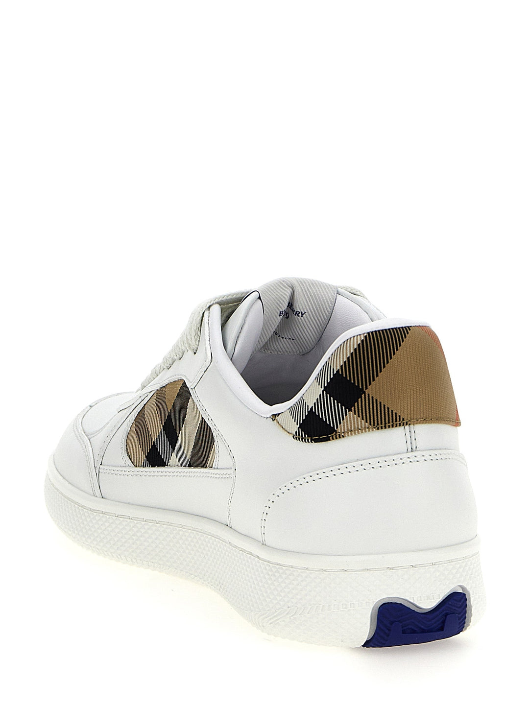 Women’s Burberry Beige Leather Low Top Sneakers