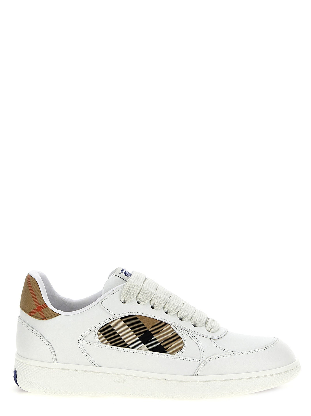 Women’s Burberry Beige Leather Low Top Sneakers