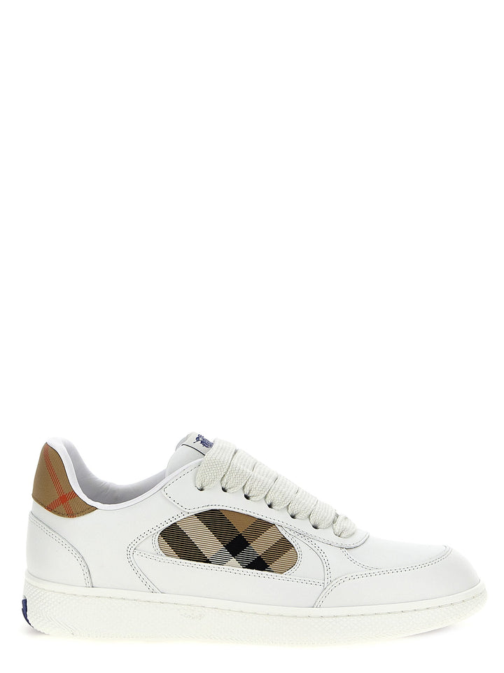 Women’s Burberry Beige Leather Low Top Sneakers