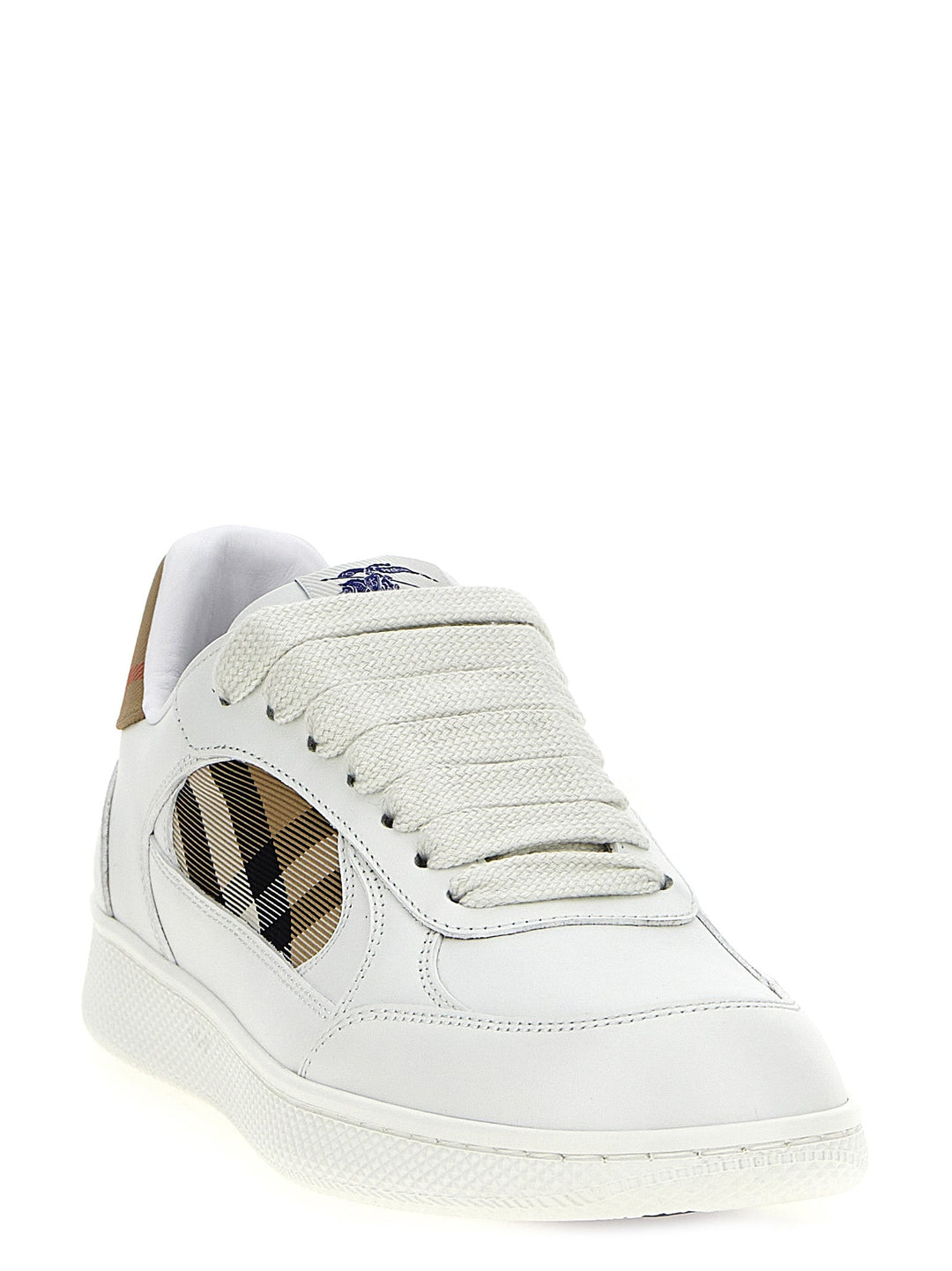 Women’s Burberry Beige Leather Low Top Sneakers