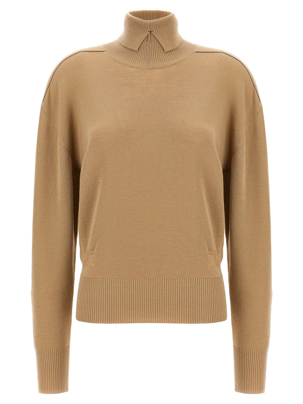 Women’s Burberry Beige Wool Cardigan