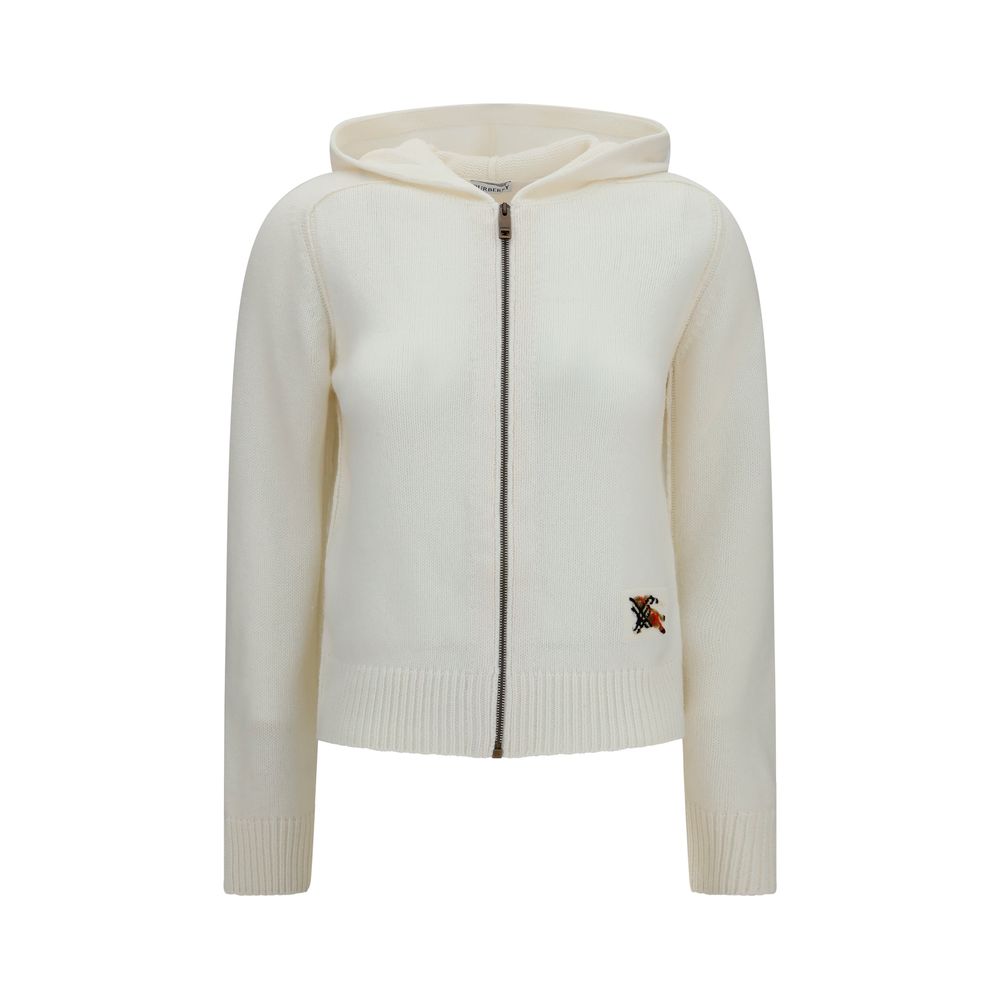 Women’s Burberry Beige Wool Oves Aries Hoodie