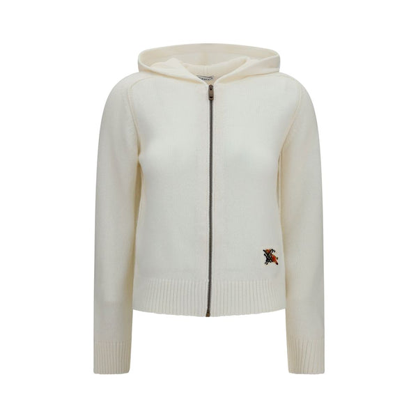 Women’s Burberry Beige Wool Oves Aries Hoodie