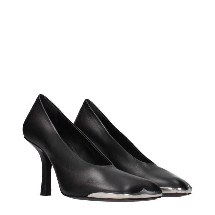 Women’s Burberry Black Leather High Heel Pumps