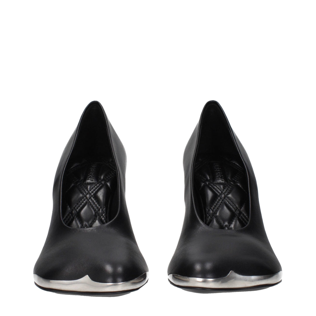 Women’s Burberry Black Leather High Heel Pumps