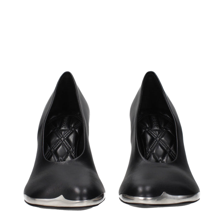 Women’s Burberry Black Leather High Heel Pumps