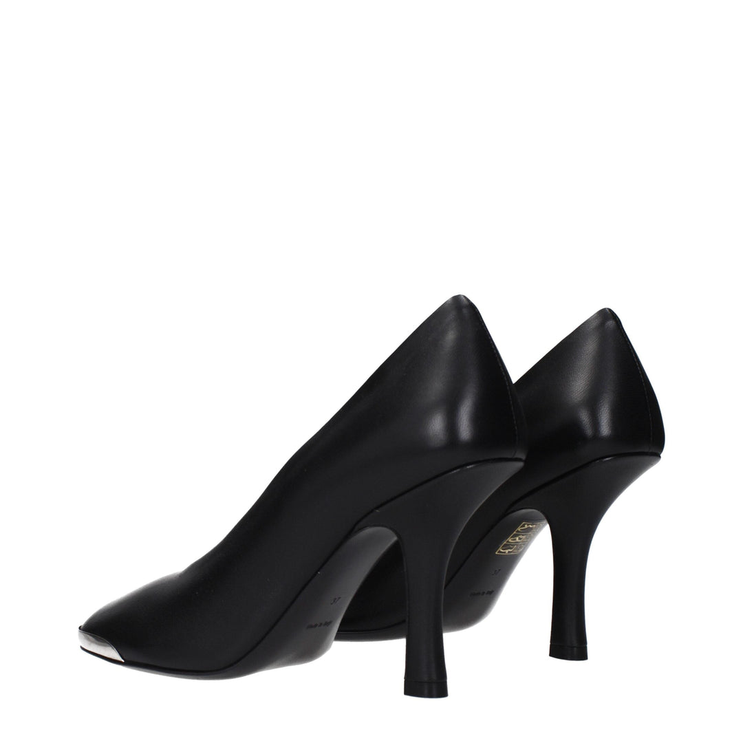 Women’s Burberry Black Leather High Heel Pumps