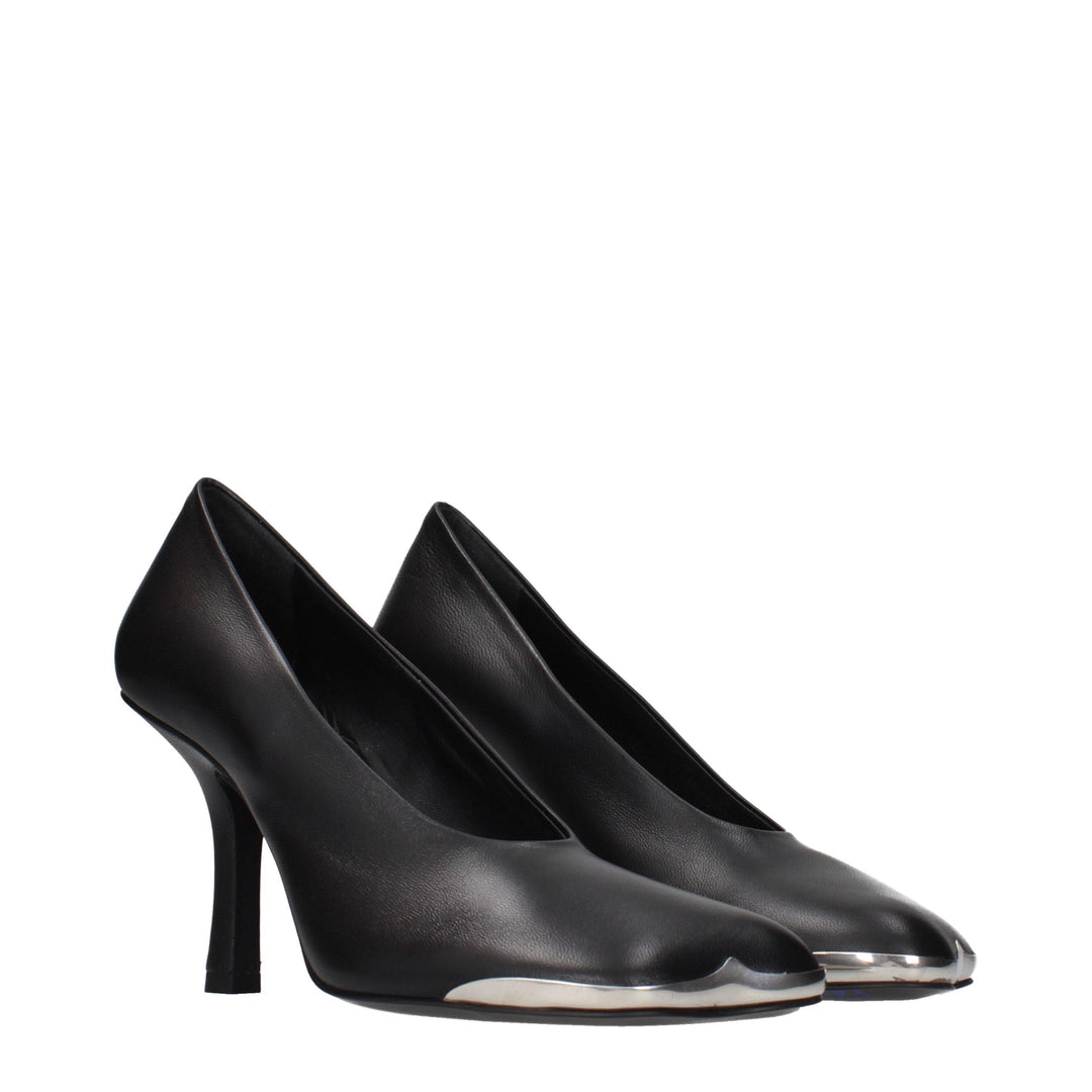 Women’s Burberry Black Leather High Heel Pumps