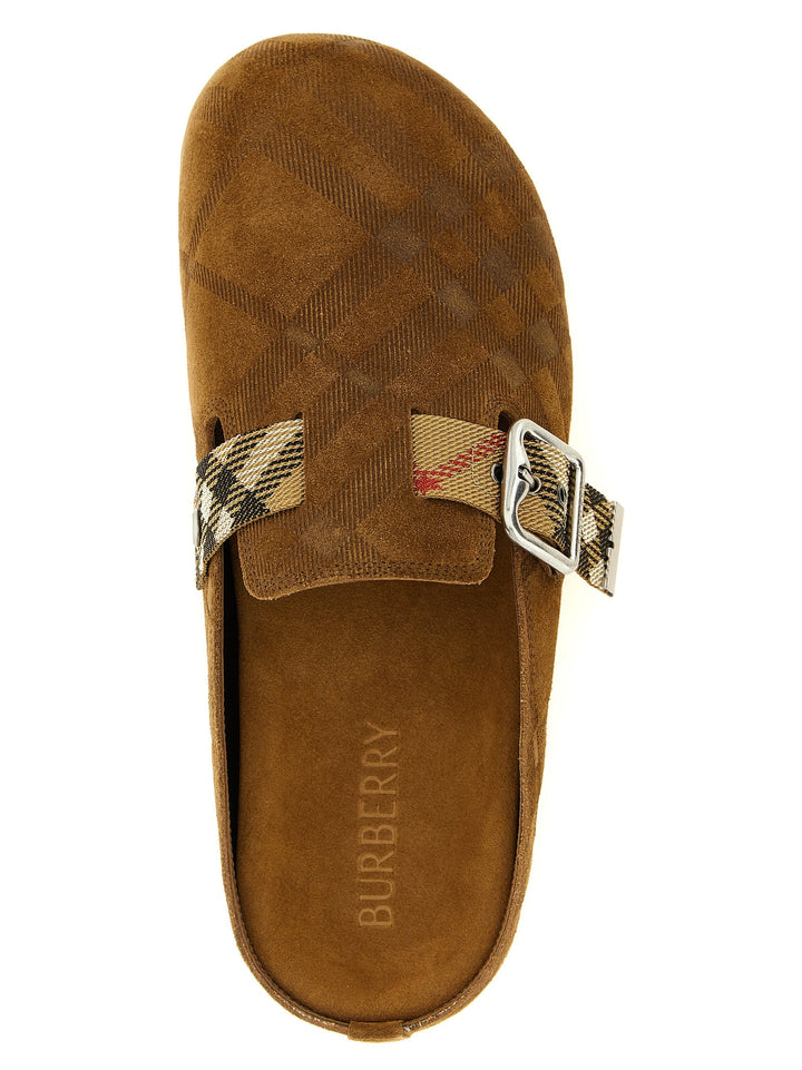 Women’s Burberry Brown Leather Clogs
