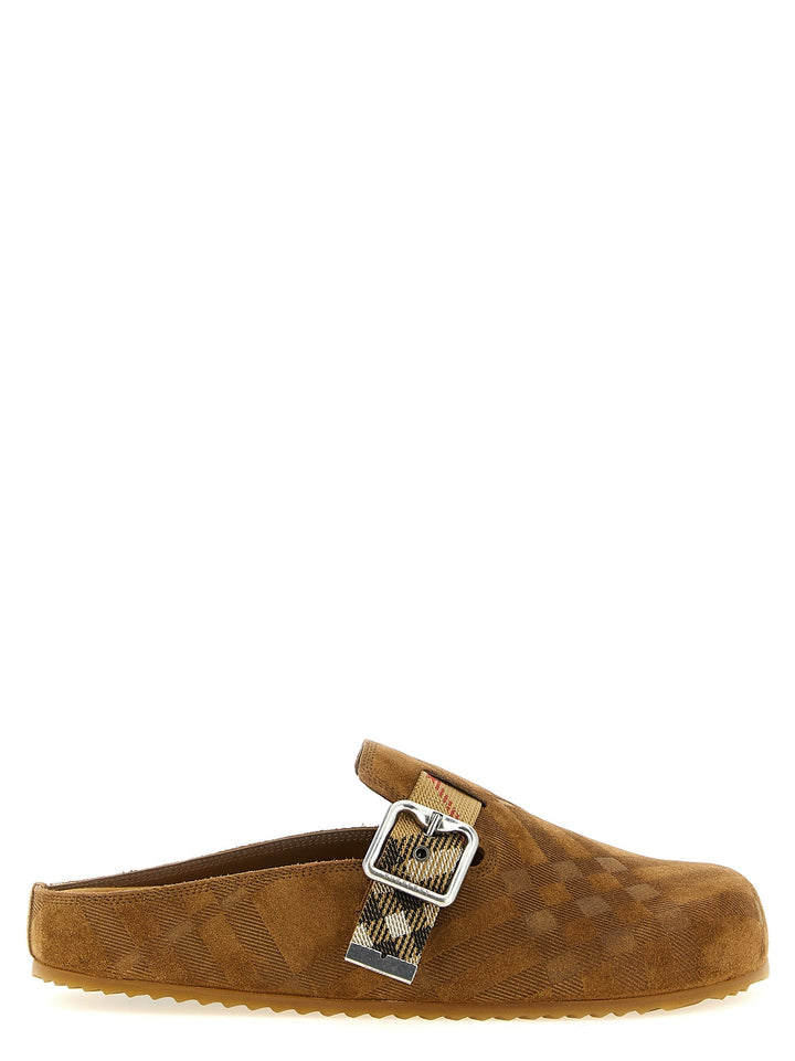 Women’s Burberry Brown Leather Clogs