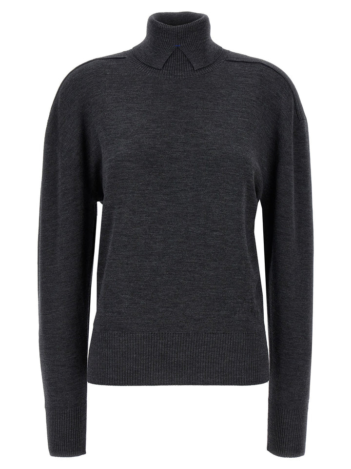 Women’s Burberry Gray Wool Cardigan