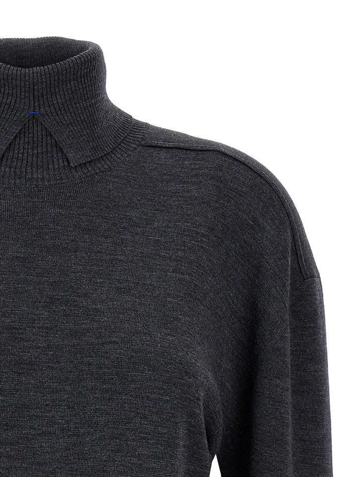 Women’s Burberry Gray Wool Cardigan