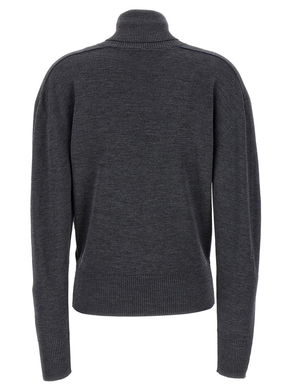 Women’s Burberry Gray Wool Cardigan
