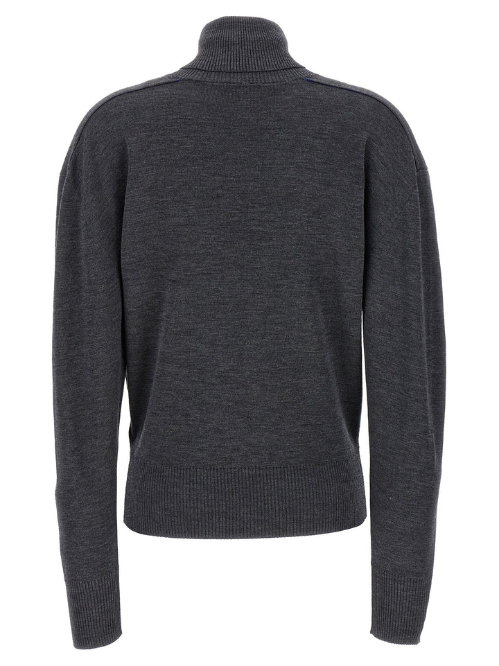 Women’s Burberry Gray Wool Cardigan