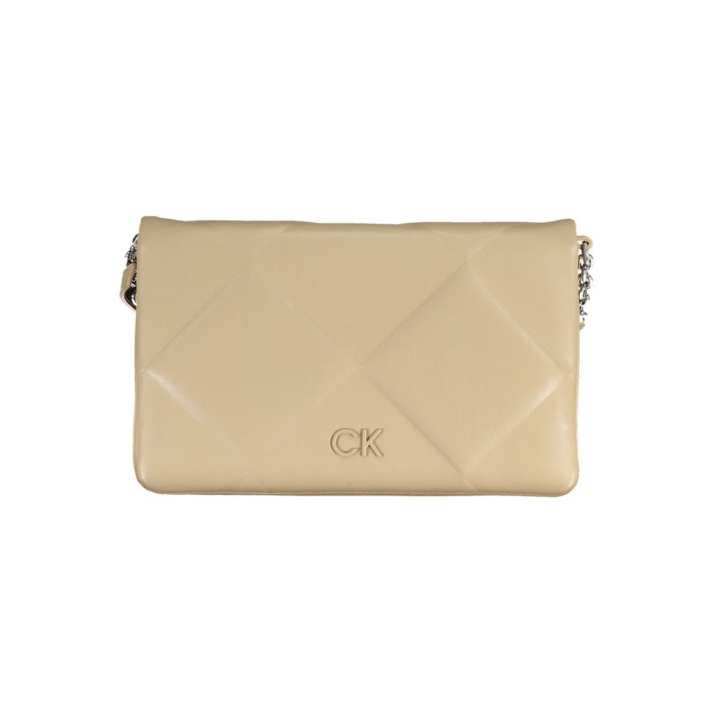 Women’s Calvin Klein Beige Polyester Women Shoulder Bag