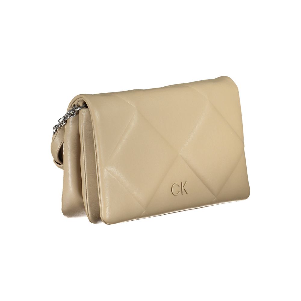 Women’s Calvin Klein Beige Polyester Women Shoulder Bag