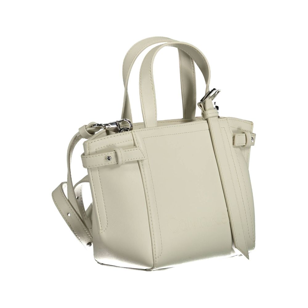 Women’s Calvin Klein Bianco Polyester Women Handbag
