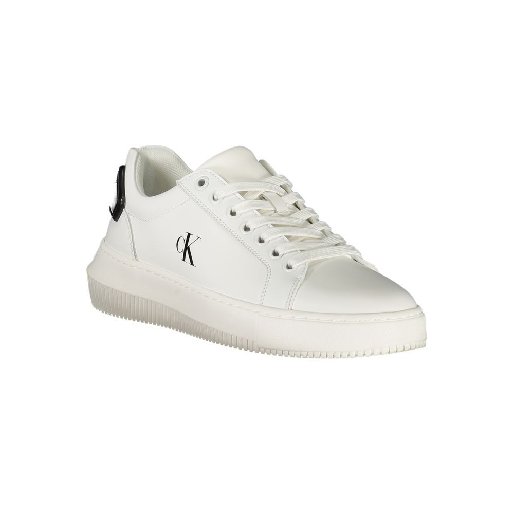 Women’s Calvin Klein Bianco Polyurethane Women Sneaker