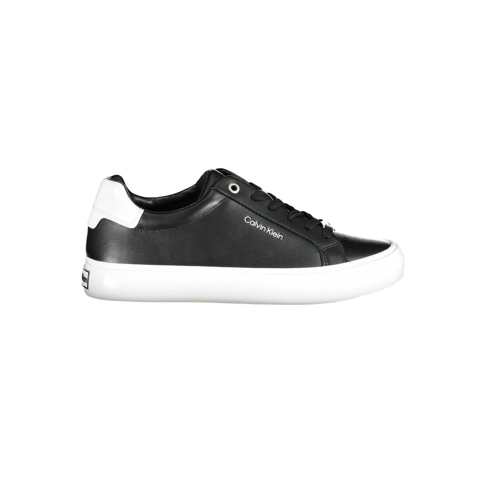 Women’s Calvin Klein Black Leather Women Sneaker