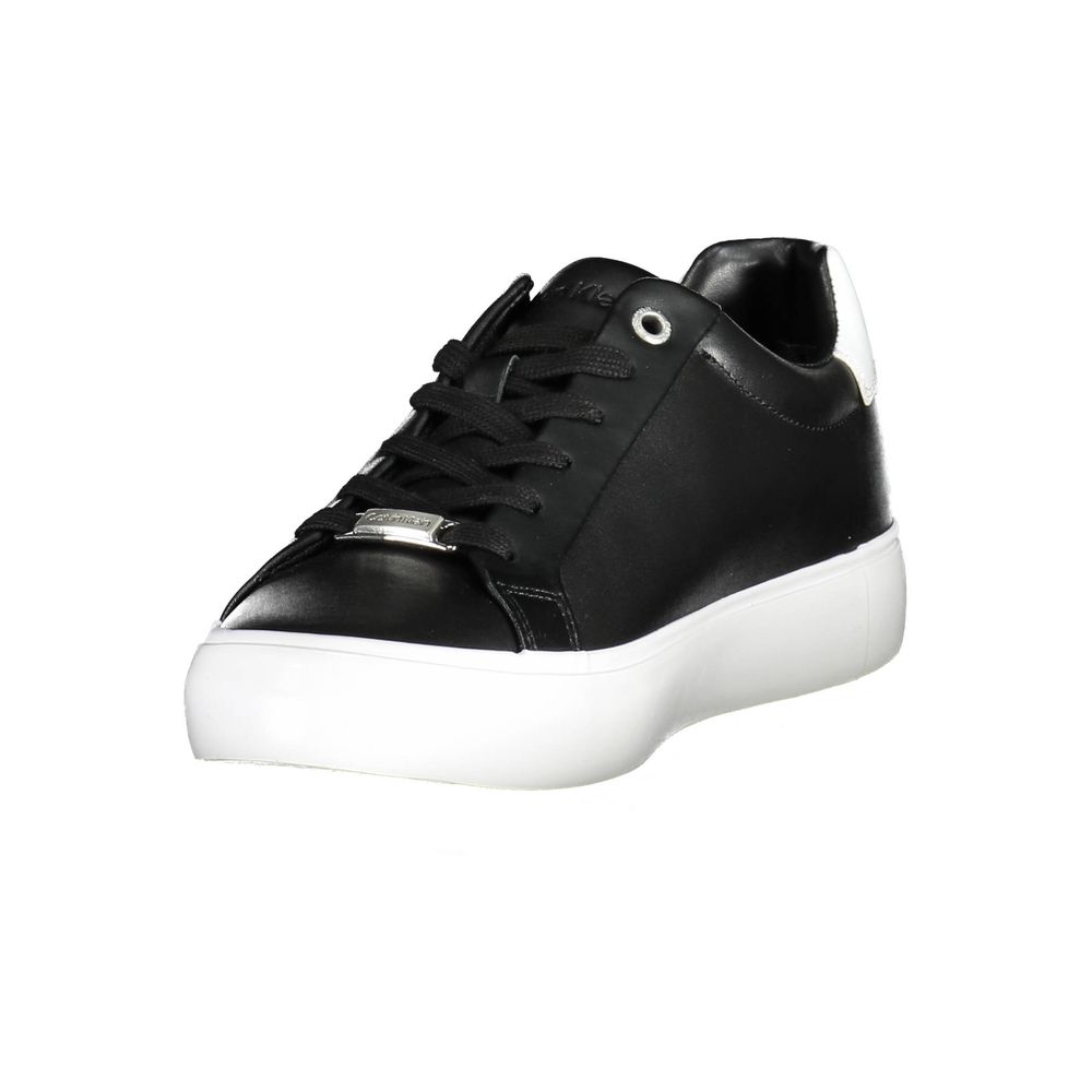 Women’s Calvin Klein Black Leather Women Sneaker