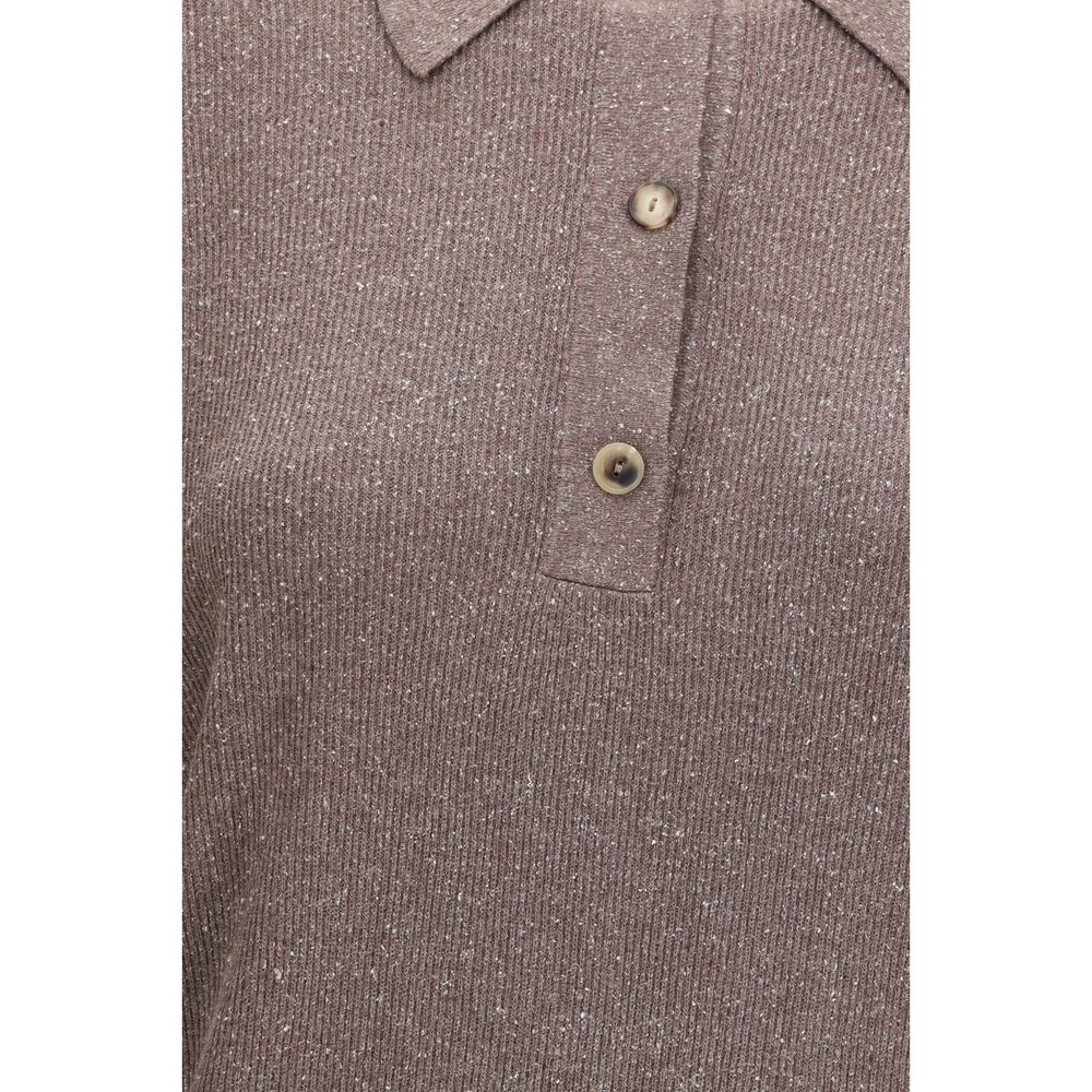 Women’s Calvin Klein Brown Silk Sweatshirt