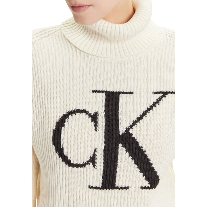 Women’s Calvin Klein Jeans Beige Cotton Sweatshirt