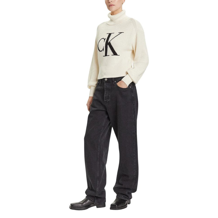 Women’s Calvin Klein Jeans Beige Cotton Sweatshirt