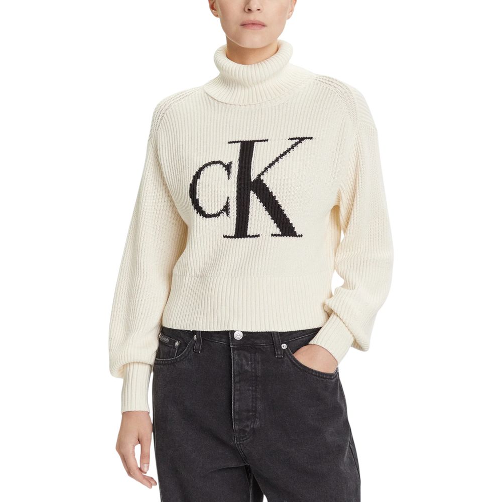 Women’s Calvin Klein Jeans Beige Cotton Sweatshirt