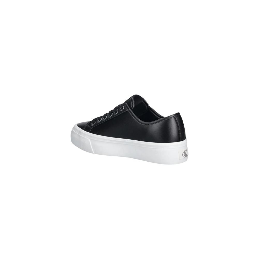 Women’s Calvin Klein Jeans Black Leather Low Top Sneakers