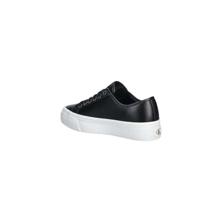 Women’s Calvin Klein Jeans Black Leather Low Top Sneakers