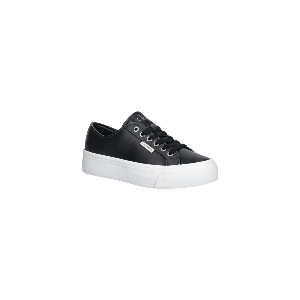 Women’s Calvin Klein Jeans Black Leather Low Top Sneakers